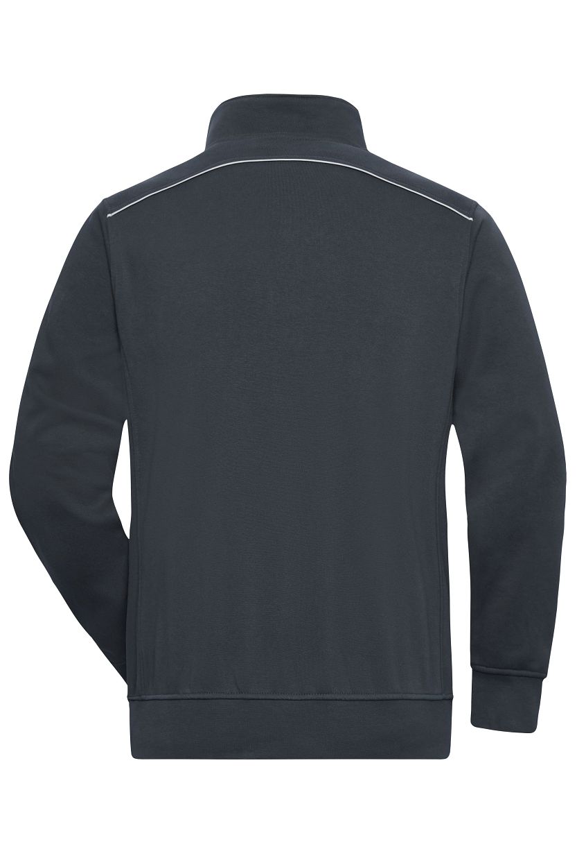 Workwear Half-Zip Sweat - SOLID - "JN895" in Carbon, Größe 6XL - Daiber