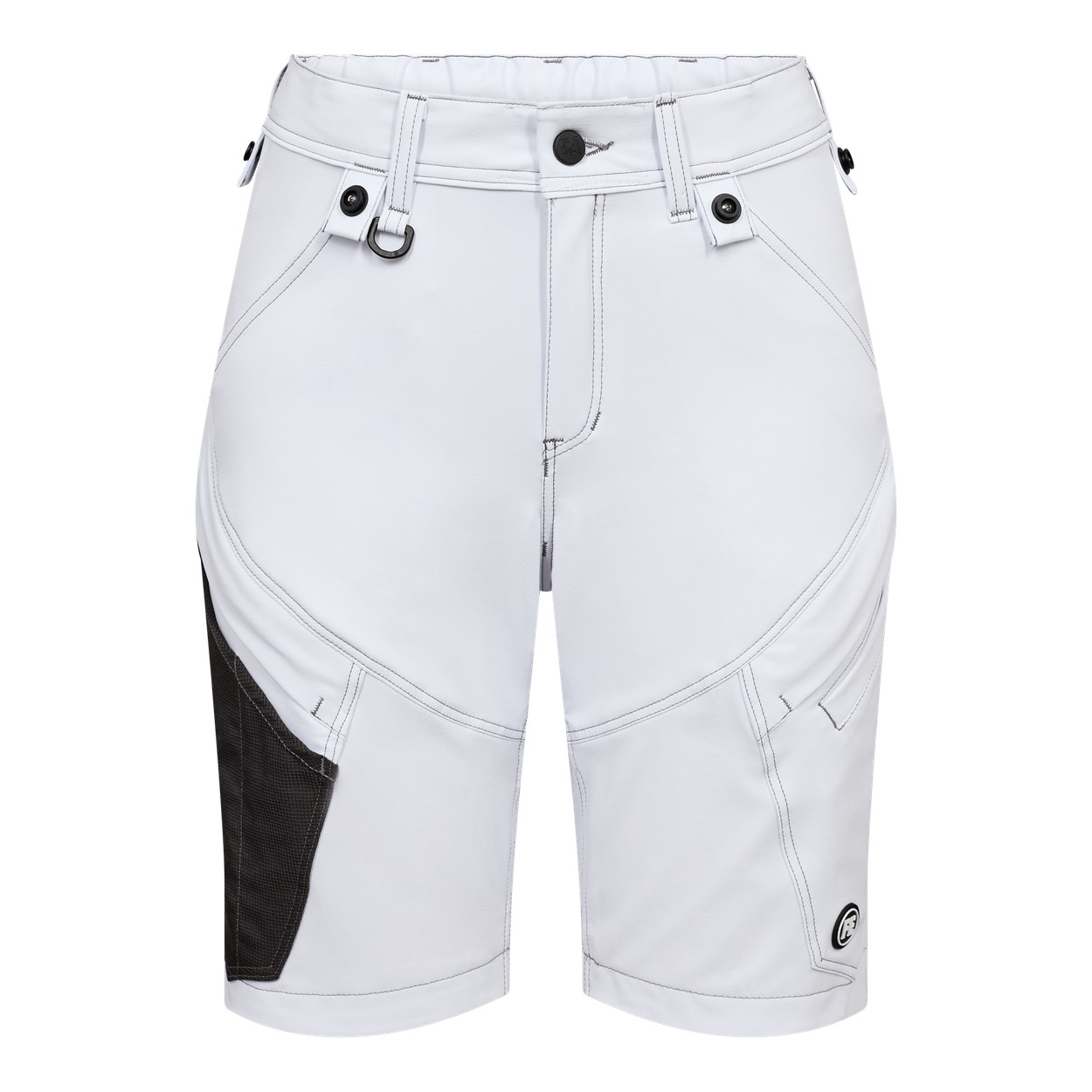 ENGEL X-treme Damen Arbeitsshorts mit 4-Wege-Stretch in Weiss, Größe 48