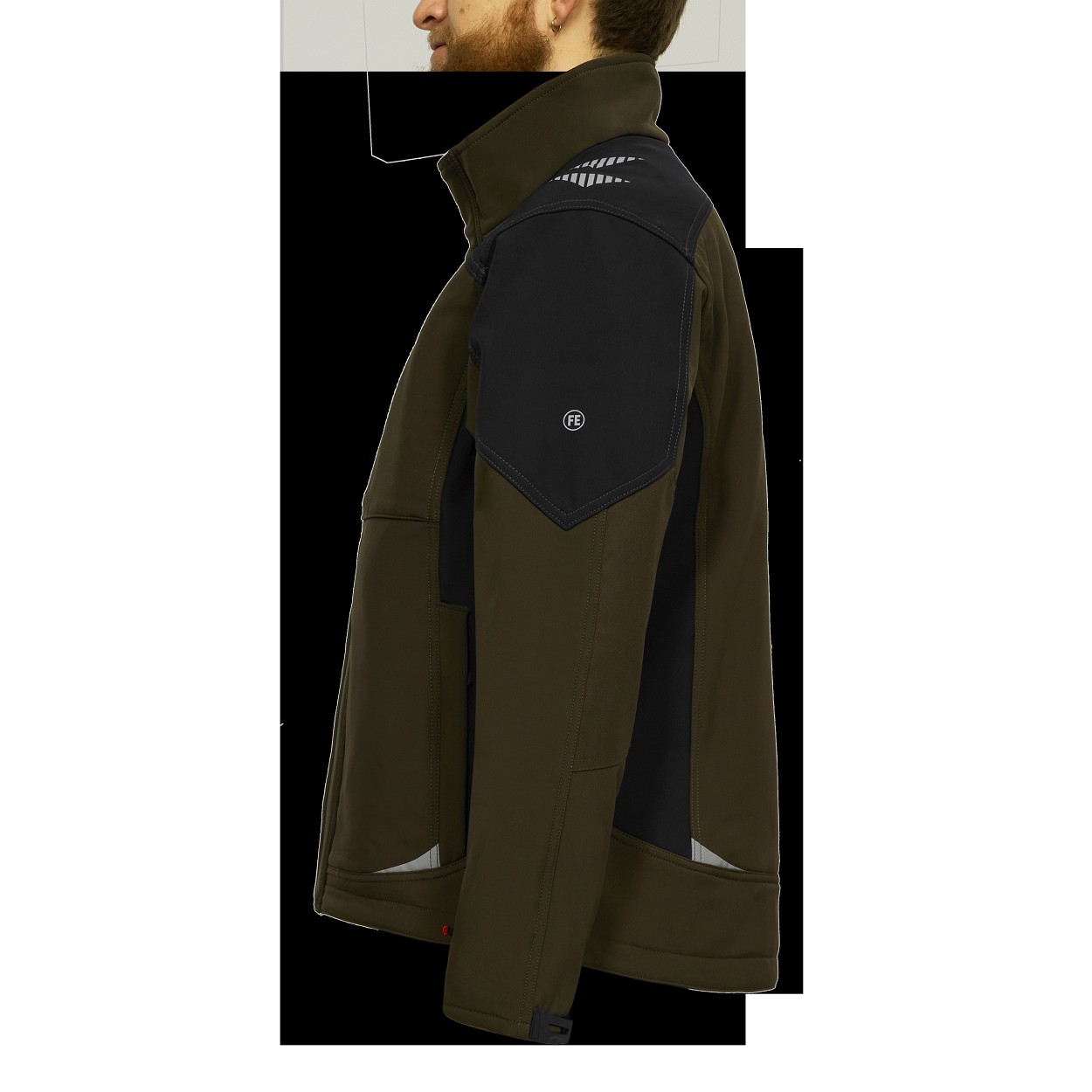 ENGEL Galaxy Softshelljacke in Forest Green/Schwarz, Größe XS