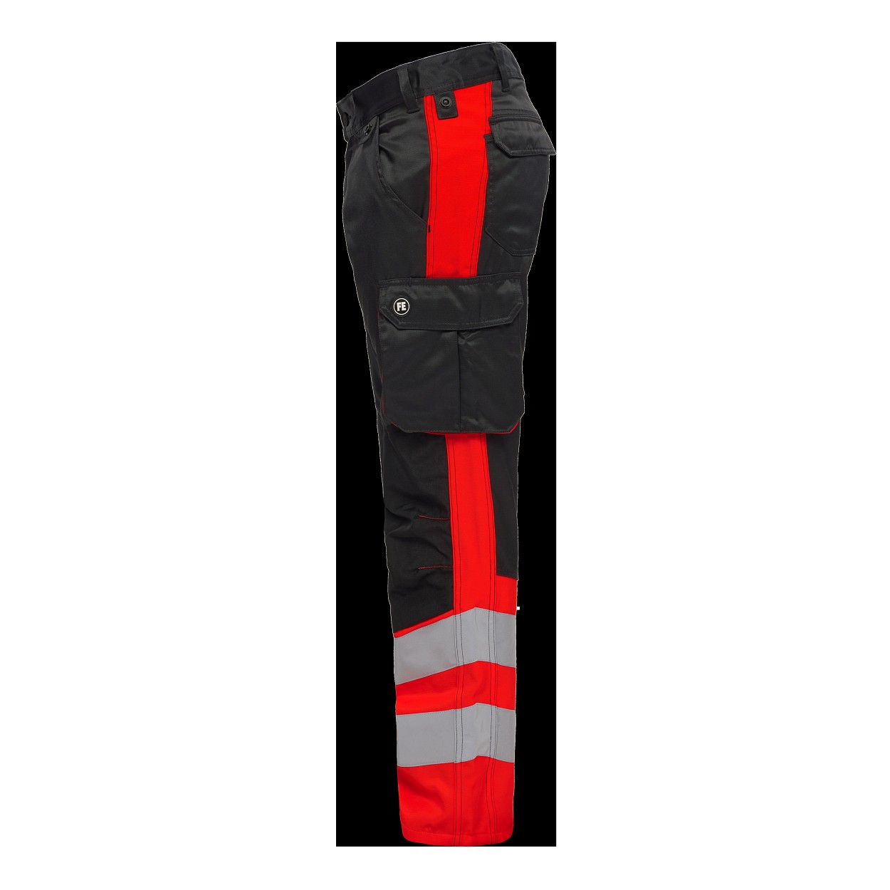 ENGEL Safety Light Arbeitshose in Schwarz/Rot, Größe 106