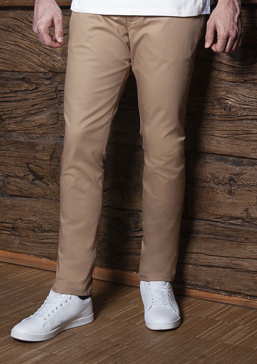 Herren Chinohose Modern-Stretch Größe 62 in Sahara von Karlowsky