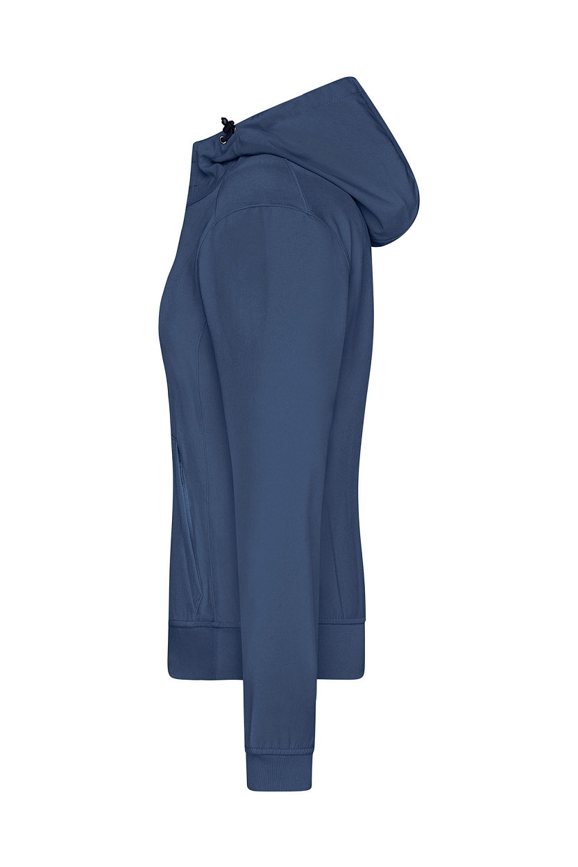 Ladies' Hooded Softshell Jacket "JN1145" in Navy/Navy, Größe 2XL - Daiber
