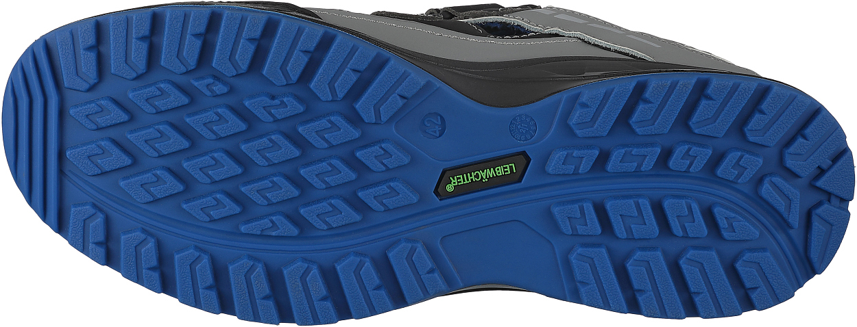 Sandale L7211 Athen in Schwarz/Grau, Gr. 47 von Leibwächter