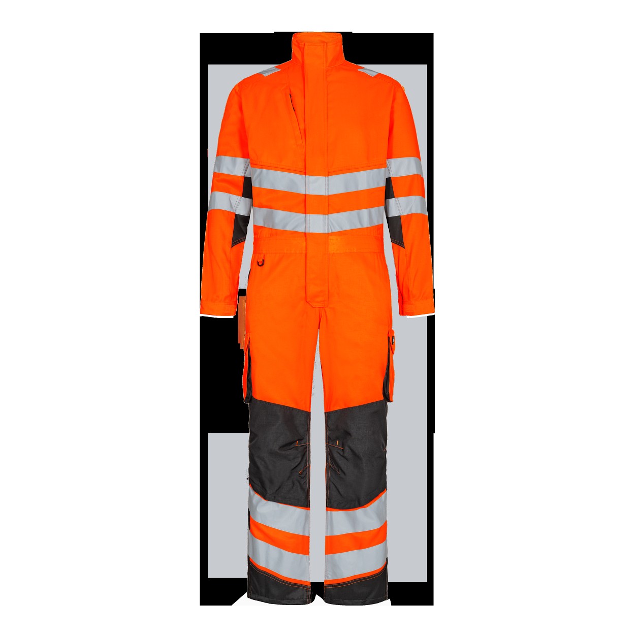 ENGEL Safety Light Overall in Orange/Anthrazit Grau, Größe XS