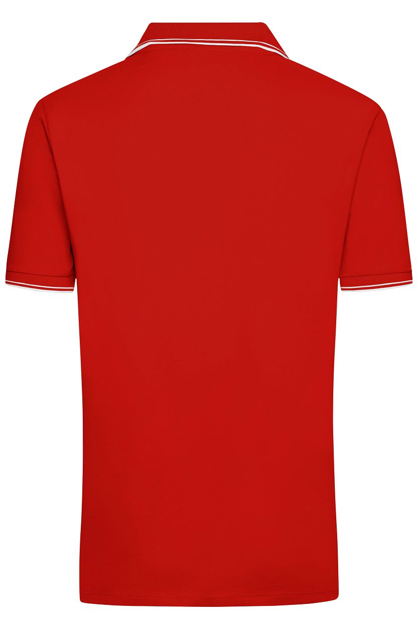 Men's Polo "JN986" in Tomato/White, Größe 3XL - Daiber