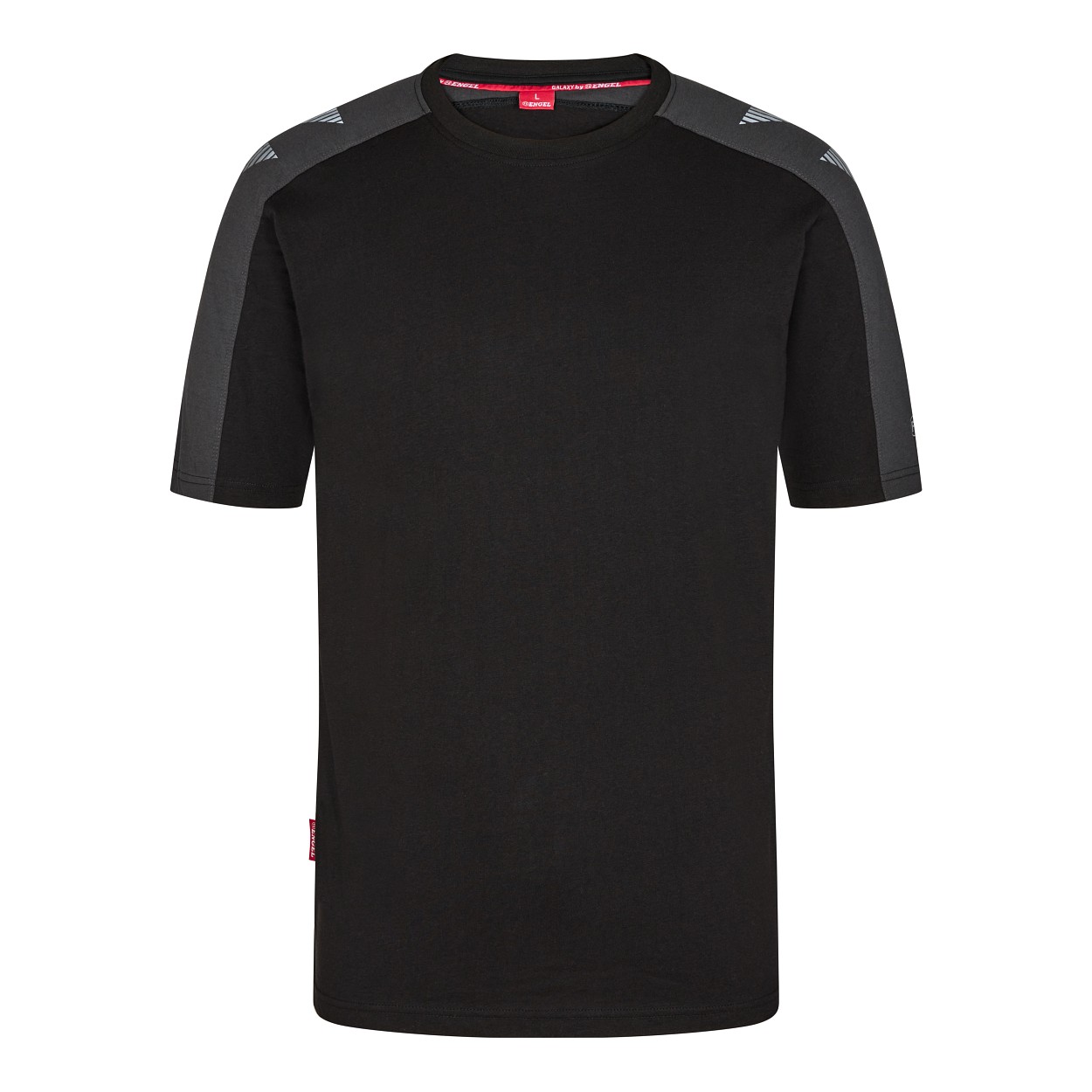 ENGEL Galaxy T-Shirt in Schwarz/Anthrazit Grau, Größe XS