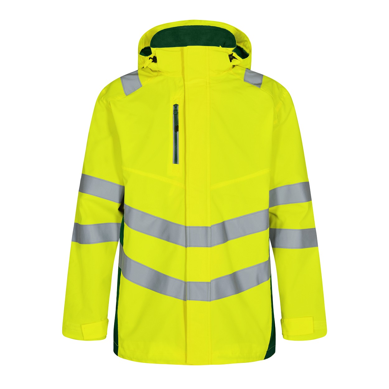 ENGEL Safety Shellparka in Gelb/Grün, Größe XS
