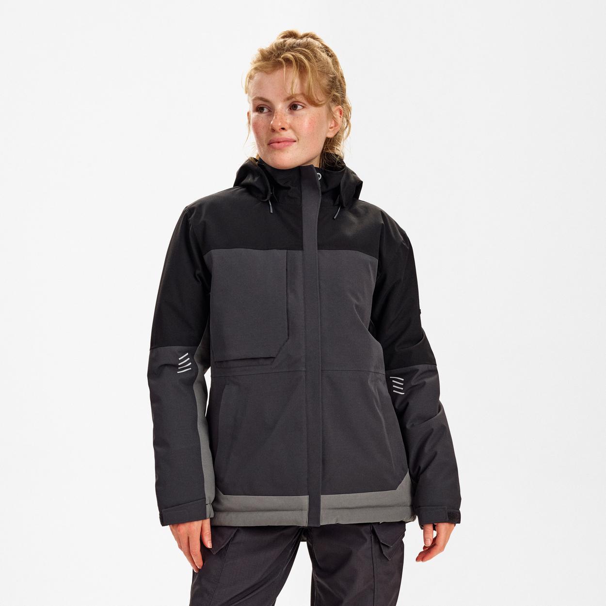 ENGEL Entire Damen Winterjacke in Anthrazitgrau/Schwarz, Größe XS