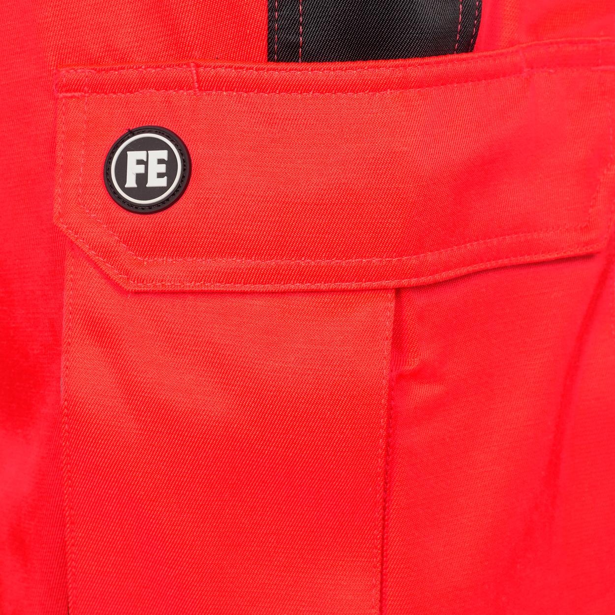 ENGEL Safety Light Arbeitshose in Rot/Schwarz, Größe 106