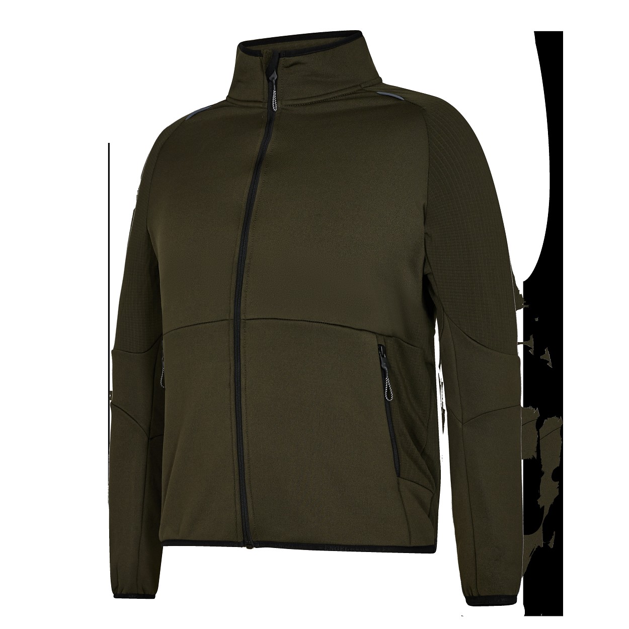 ENGEL X-treme Midlayer-Cardigan in Forest Green, Größe XS