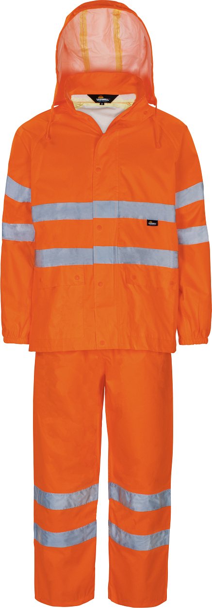 Warnschutz-Regenanzug leuchtorange in Gr. XXL von Vizwell