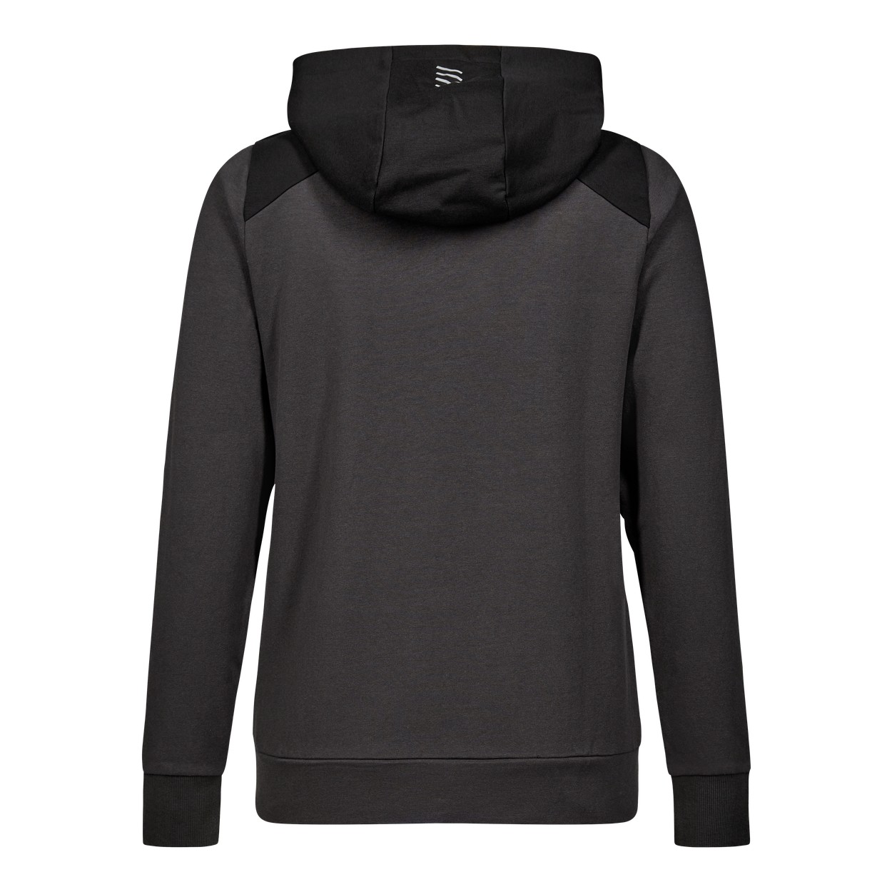 ENGEL Entire Damen Sweatcardigan mit Kapuze in Anthrazitgrau/Schwarz, Größe XS