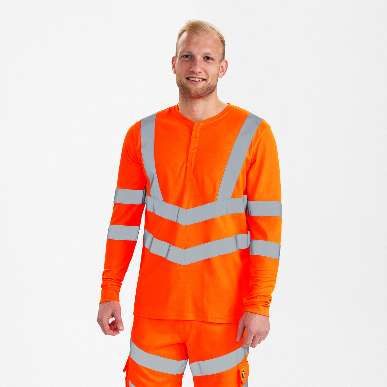 Safety Grandad langarm-Shirt