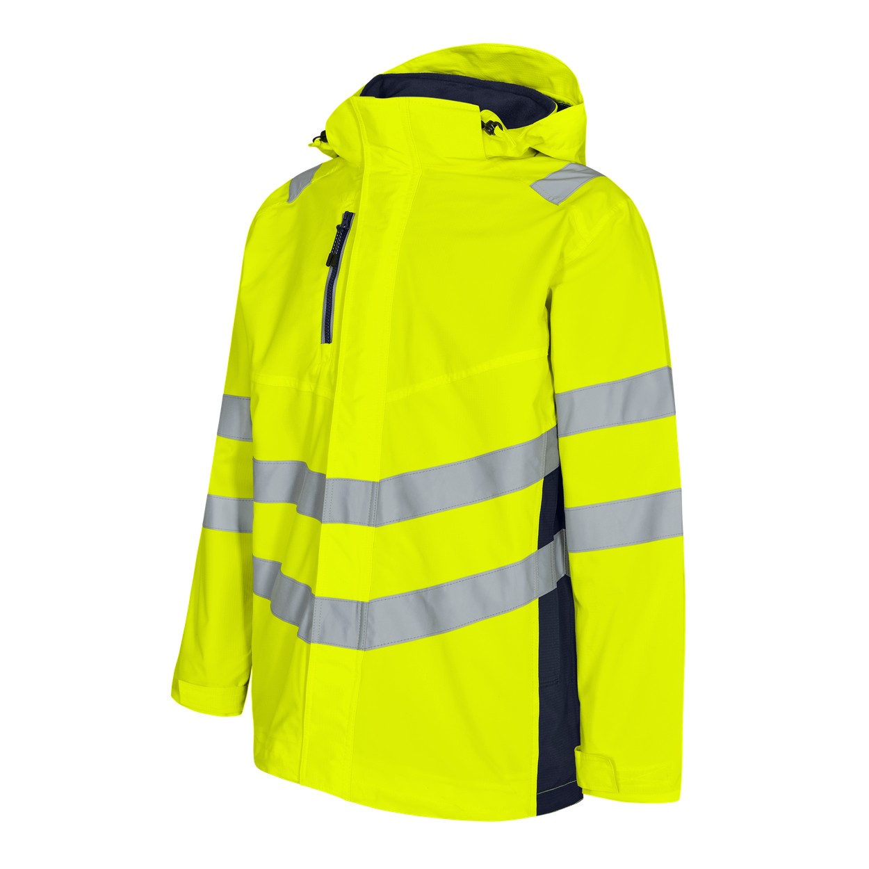 ENGEL Safety Shellparka in Gelb/Blue Ink, Größe XS