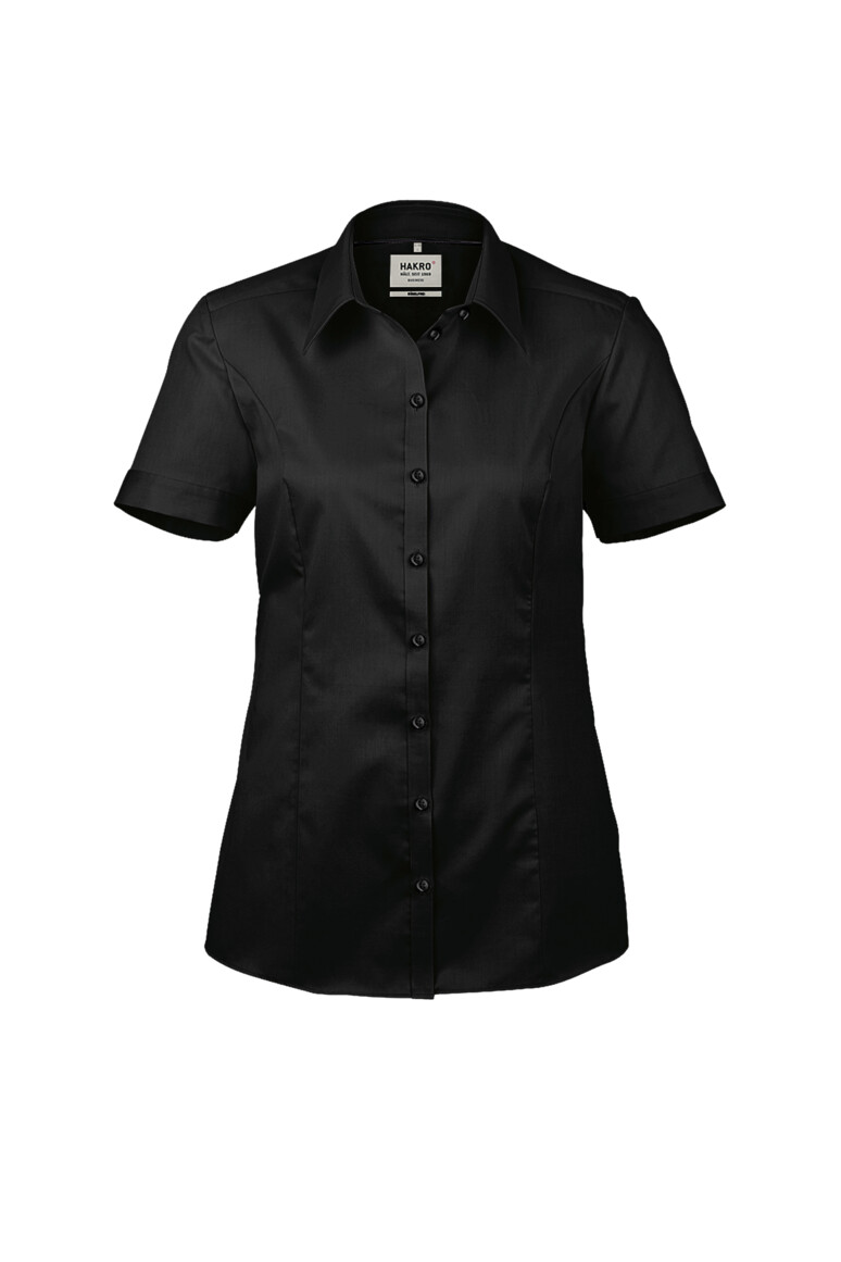 HAKRO 112 1/2-Arm Bluse Business in Schwarz, Größe 3XL
