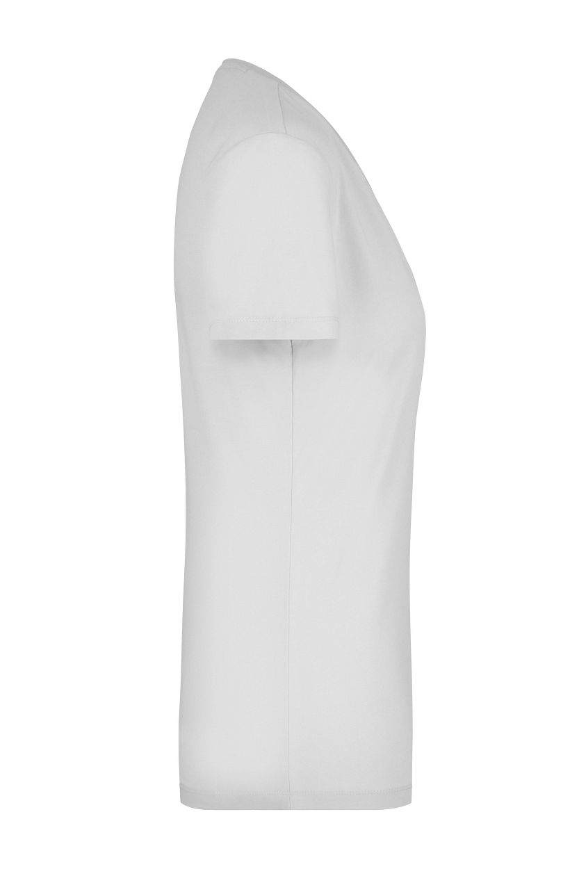 Ladies' Stretch V-T "JN928" in White, Größe 2XL - Daiber