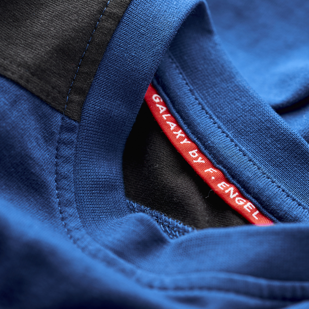 ENGEL Galaxy T-Shirt in Surfer Blue/Schwarz, Größe XS