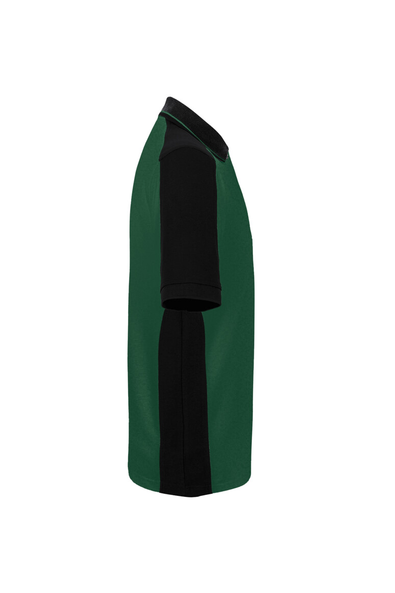 HAKRO 539 Poloshirt Contrast MIKRALINAR® ECO in Tanne/Schwarz, Größe 6XL