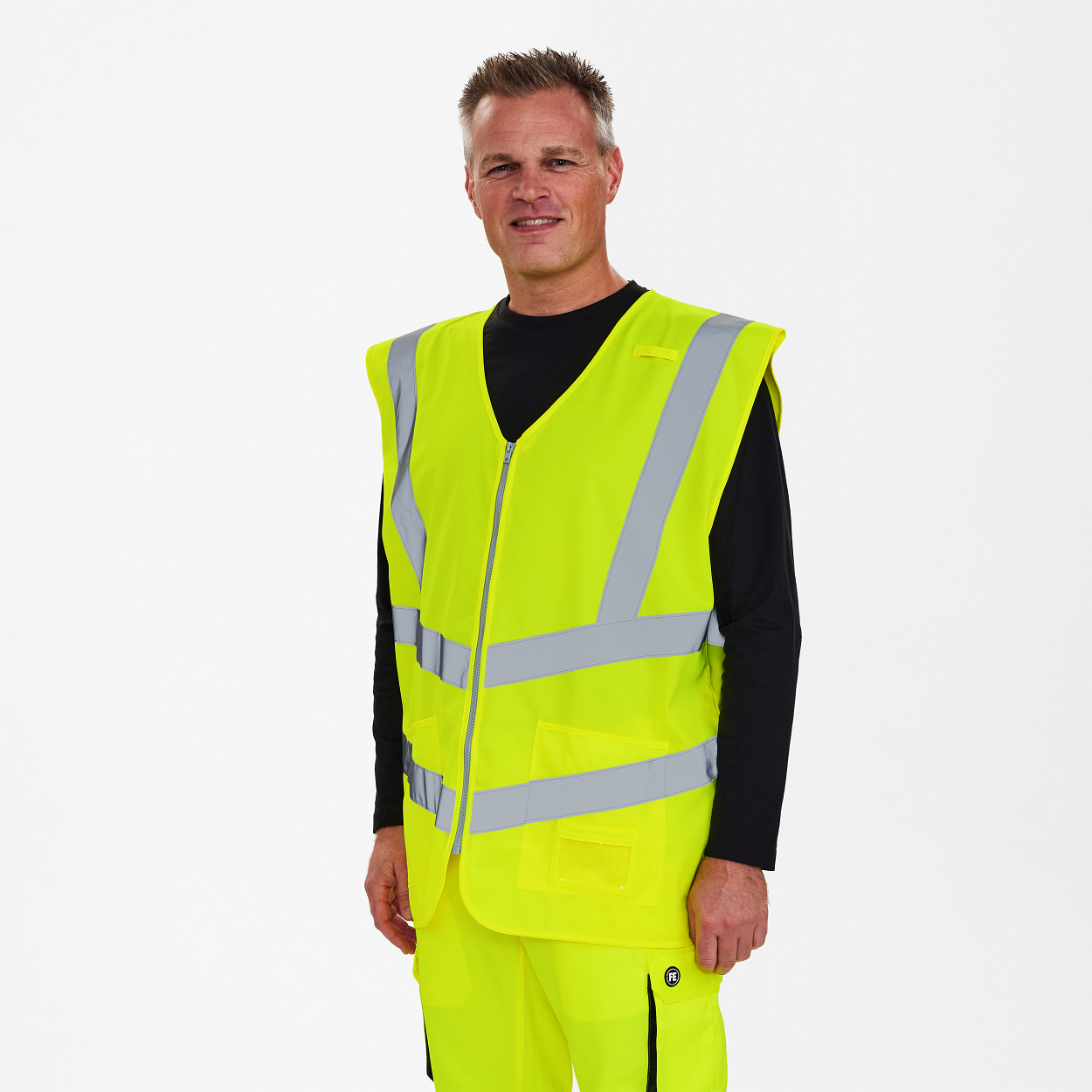 ENGEL Safety Weste mit Reißverschluss in Gelb, Größe 3XL/4XL