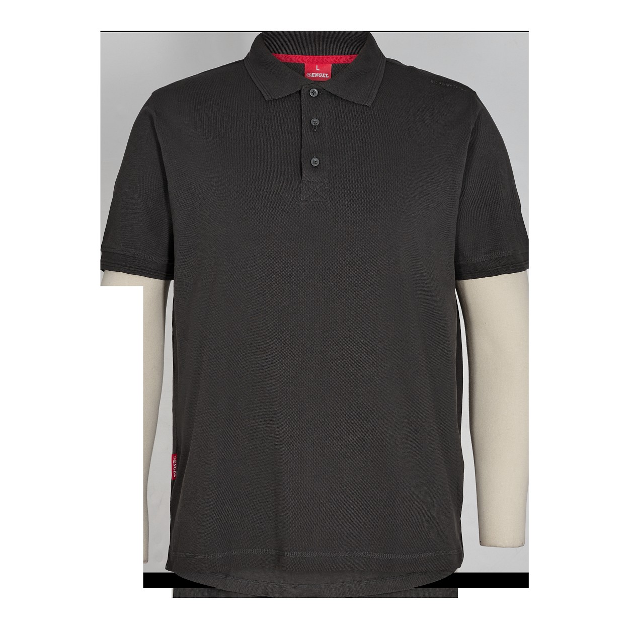 ENGEL Extend Poloshirt in Anthrazit Grau, Größe 2XL