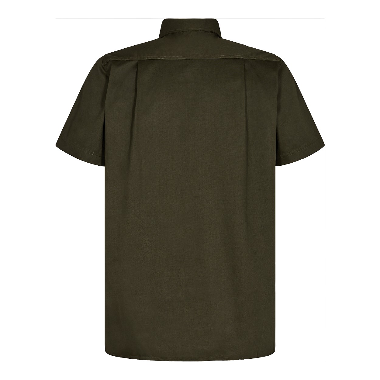 ENGEL Extend kurzärmliges Herrenhemd in Forest Green, Größe 49/50