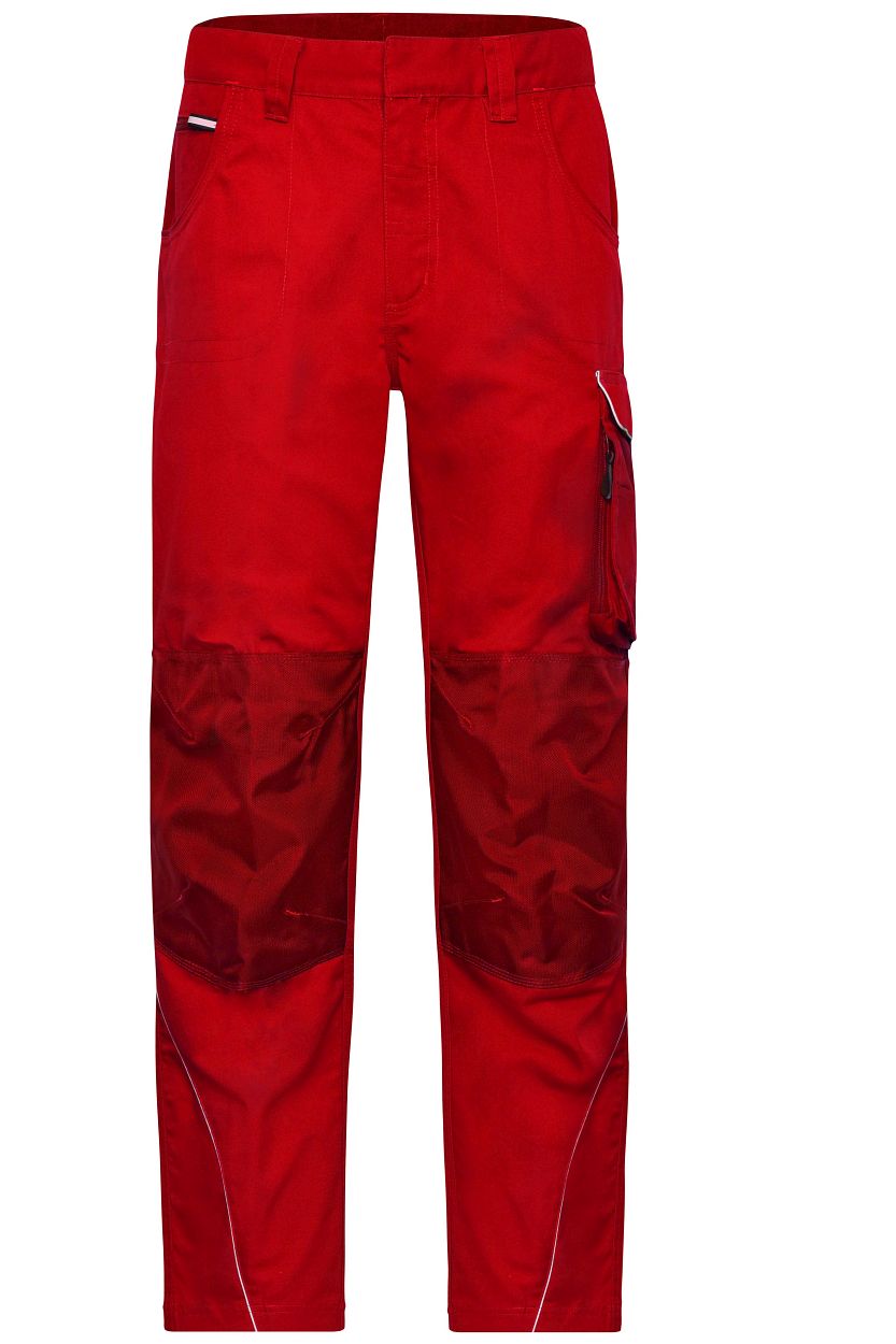 Workwear Pants - SOLID - "JN878" in Red, Größe 110 - Daiber
