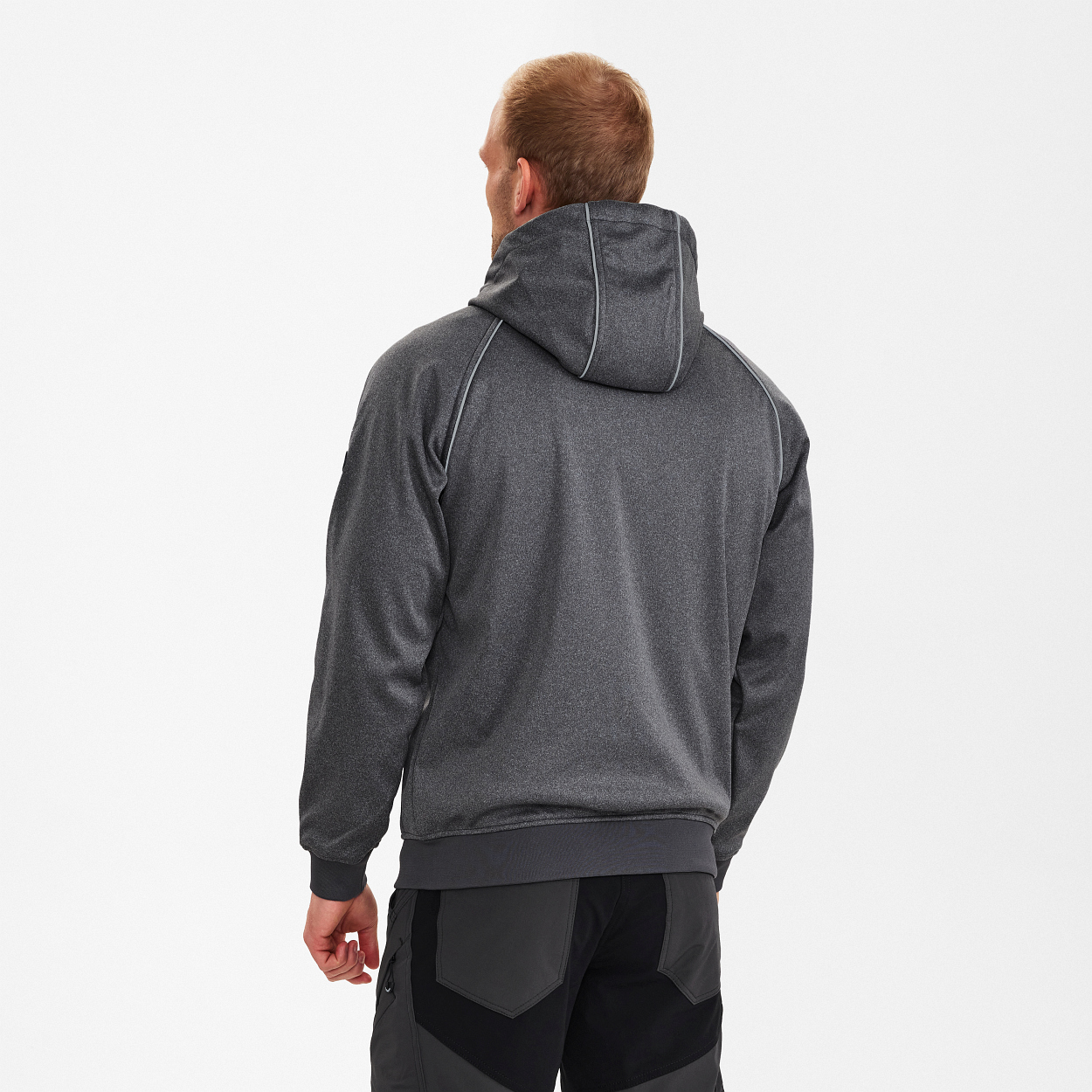 ENGEL X-treme Softshelljacke mit Kapuze in Anthrazit Grau, Größe XS