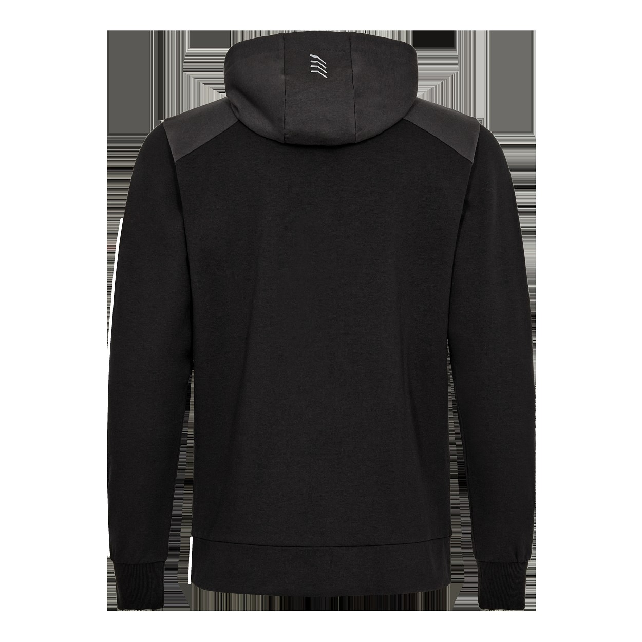 ENGEL Entire sweatcardigan mit kapuze in Schwarz/Anthrazit Grau, Größe XS