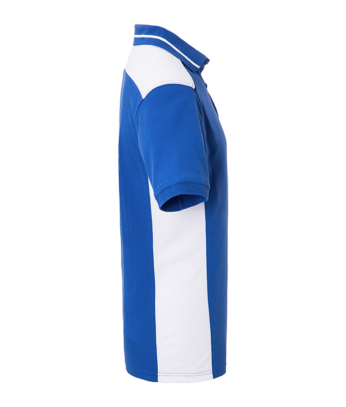 Men's Workwear Polo - COLOR - "JN858" in Royal/White, Größe 6XL - Daiber