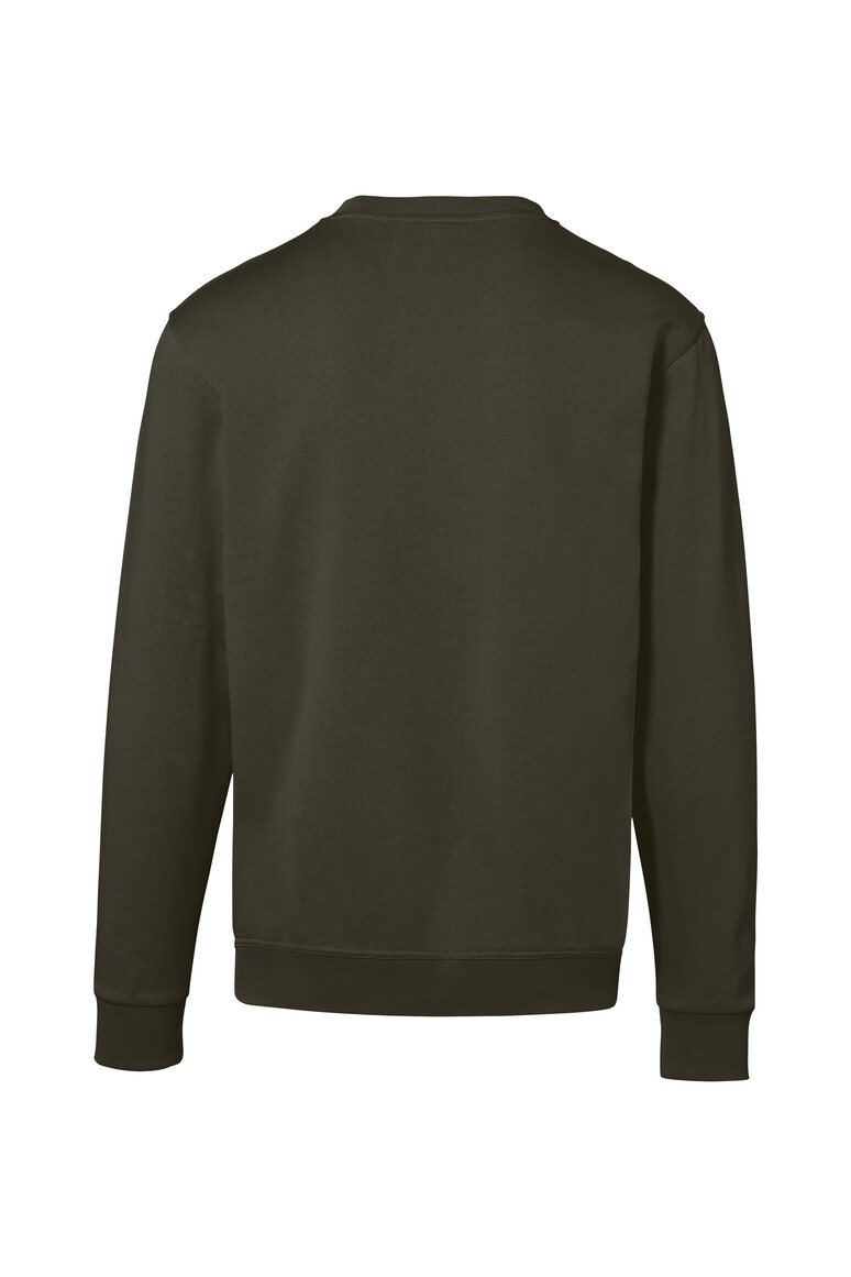 HAKRO 570 Sweatshirt Bio-Baumwolle GOTS in Olive, Größe 6XL