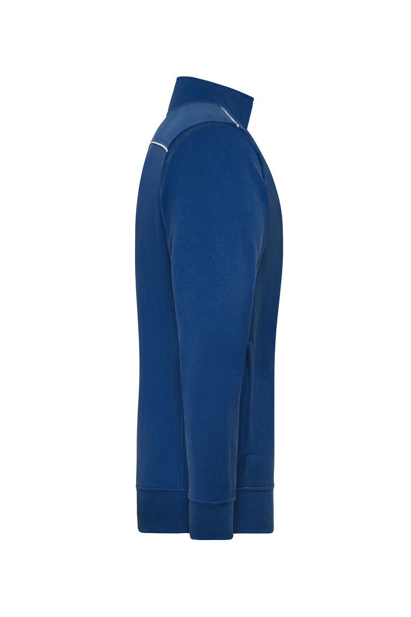 Workwear Sweat Jacket - SOLID - "JN894" in Dark-Royal, Größe 6XL - Daiber