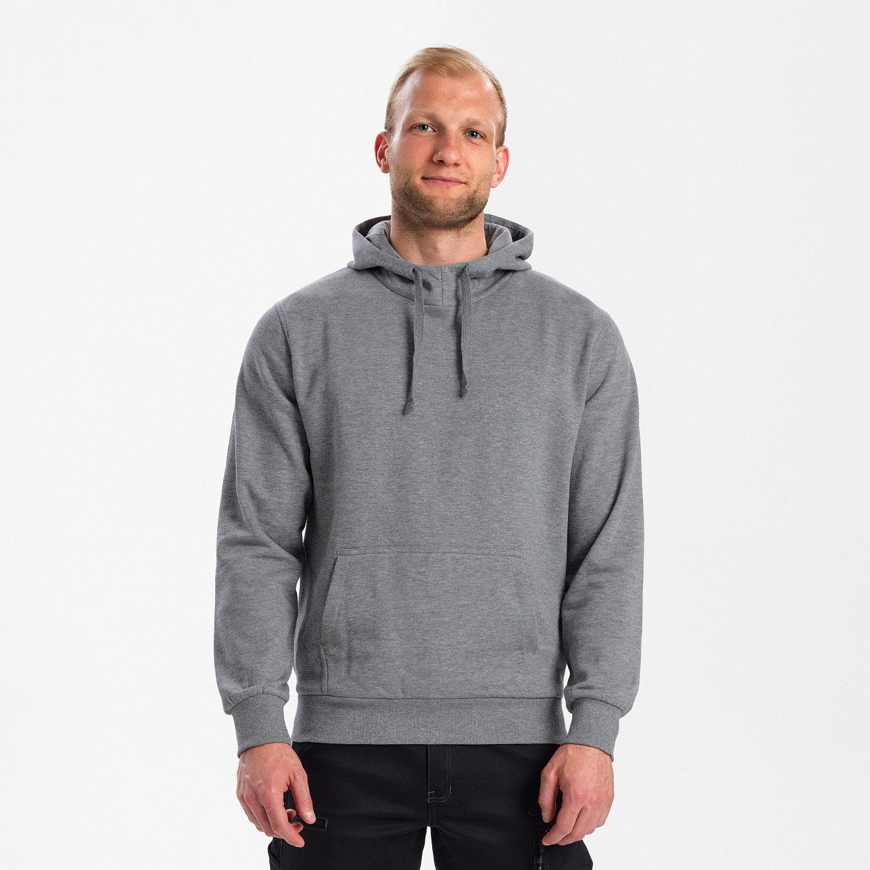 ENGEL Extend Hoodie in Graumeliert, Größe XS