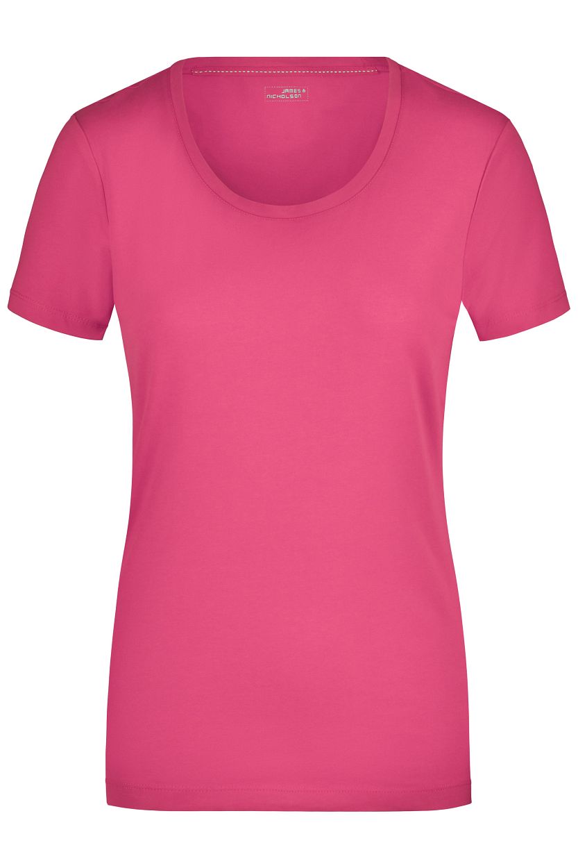 Ladies' Stretch Round-T "JN926" in Pink, Größe 2XL - Daiber