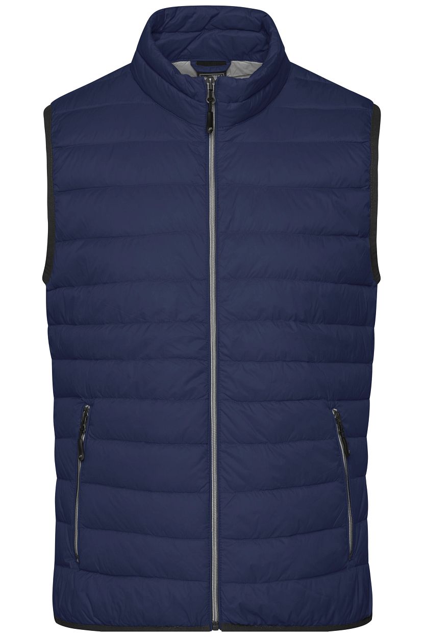 Men's Down Vest "JN1138" in Navy/Silver, Größe 3XL - Daiber