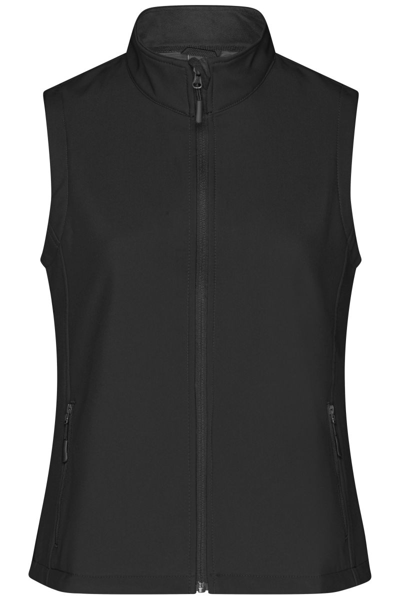 JN1127 Damen Promo Softshell Weste in Black / Black, Größe 2XL von James & Nicholson