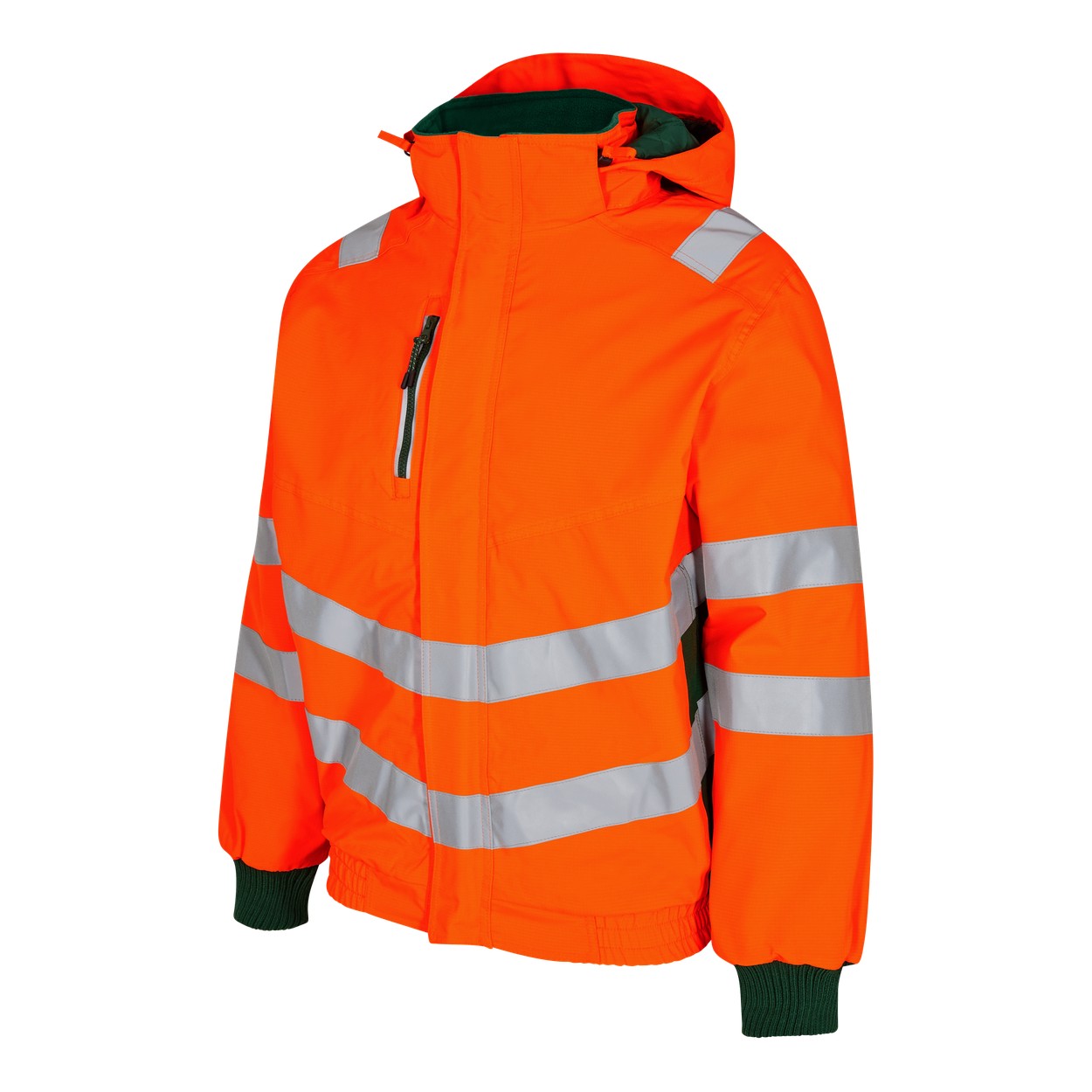 ENGEL Safety Pilotjacke in Orange/Grün, Größe 2XL