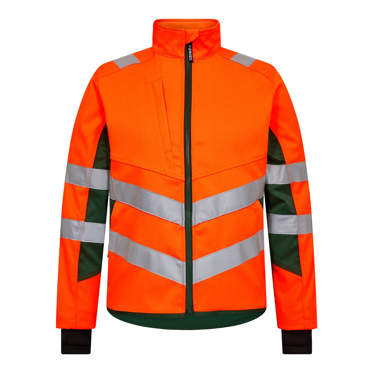 ENGEL Safety Arbeitsjacke in Orange/Grün, Größe XS