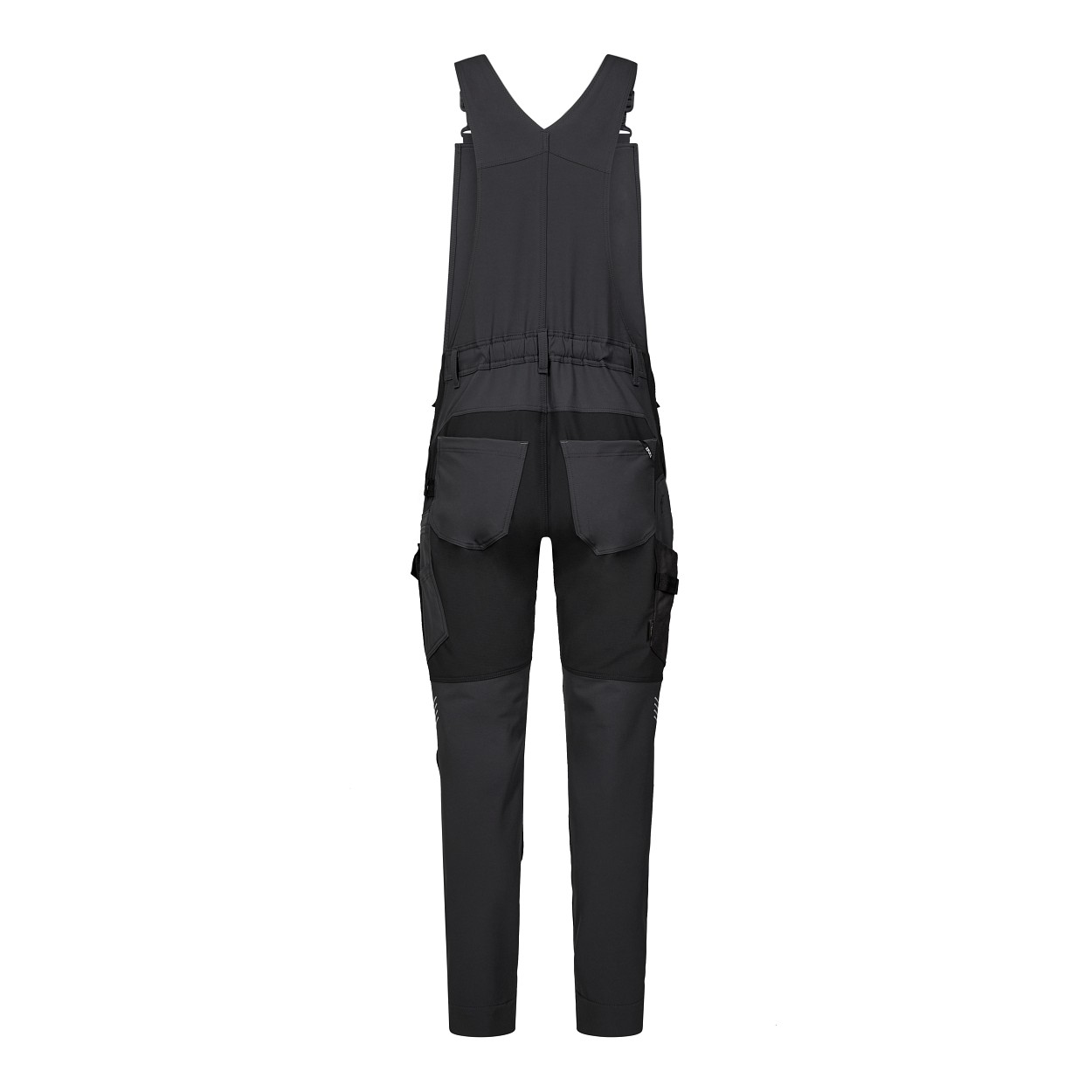 ENGEL Entire Latzhose mit 4-Wege-Stretch in Anthrazitgrau/Schwarz, Größe 26