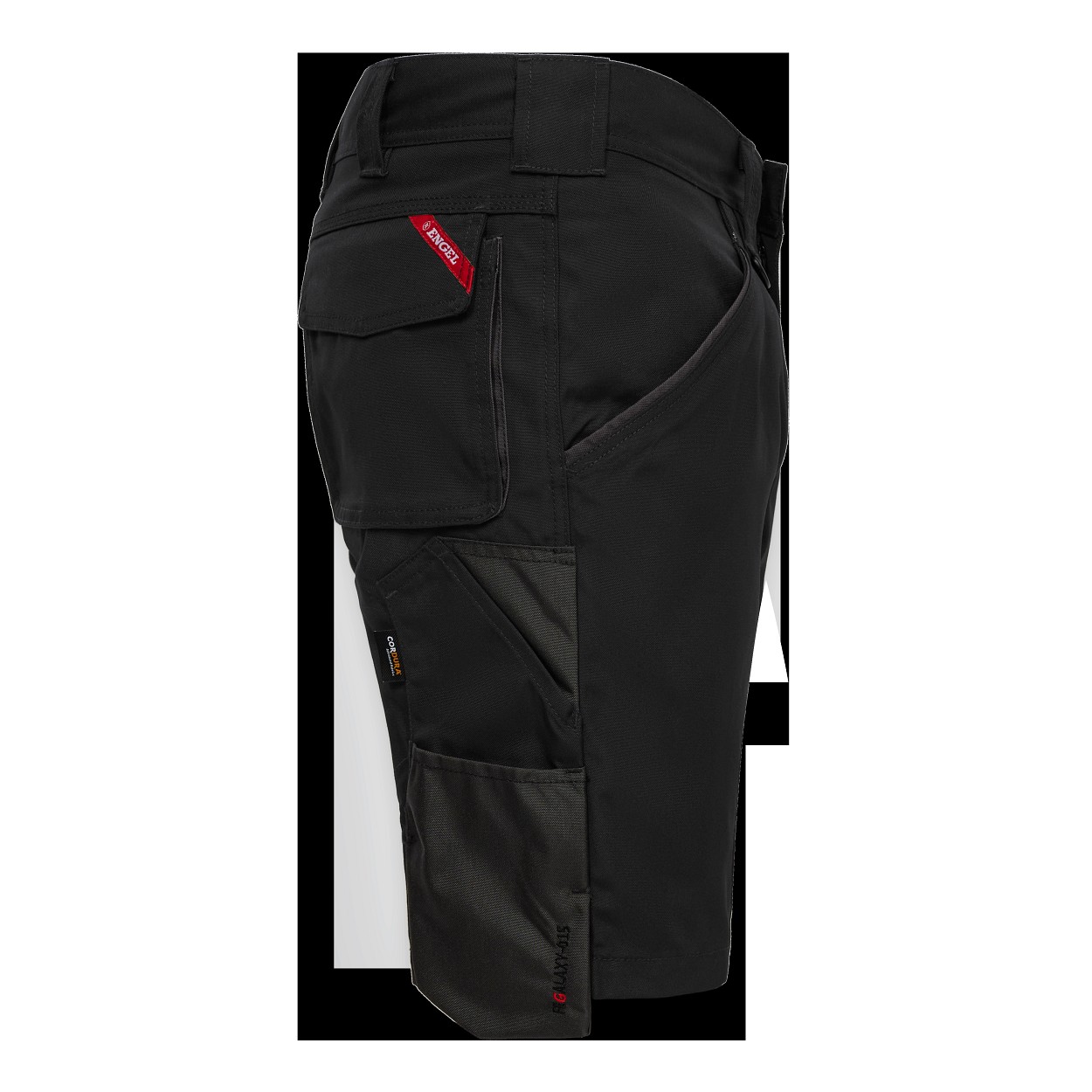 ENGEL Galaxy Arbeitsshorts in Schwarz/Anthrazit Grau, Größe 54