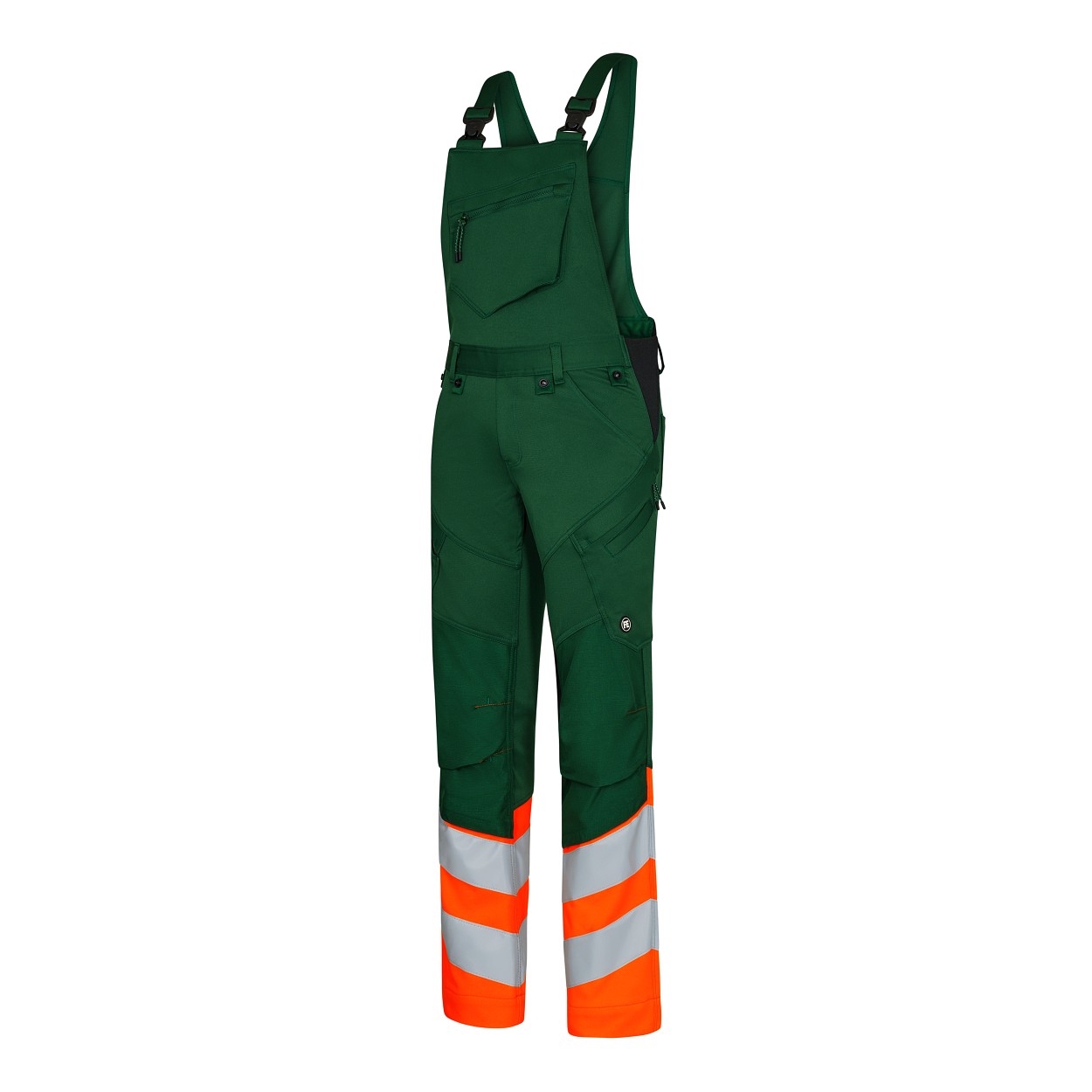 ENGEL Safety Latzhose in Grün/Orange, Größe 26