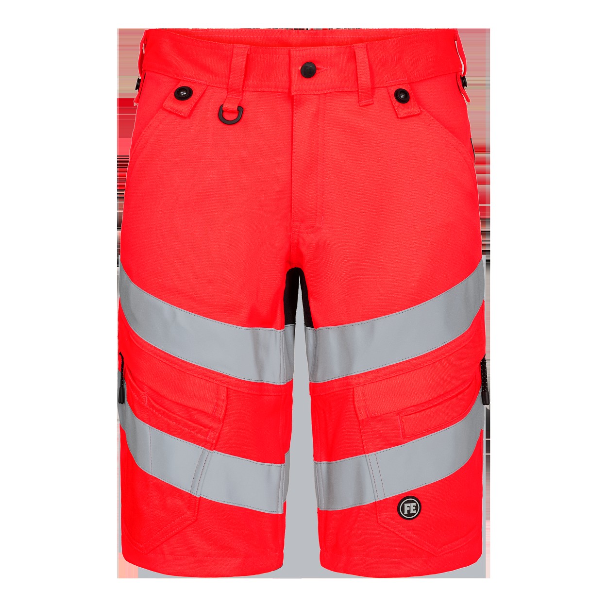 ENGEL Safety Arbeitsshorts mit 2-Wege-Stretch in Rot/Schwarz, Größe 54