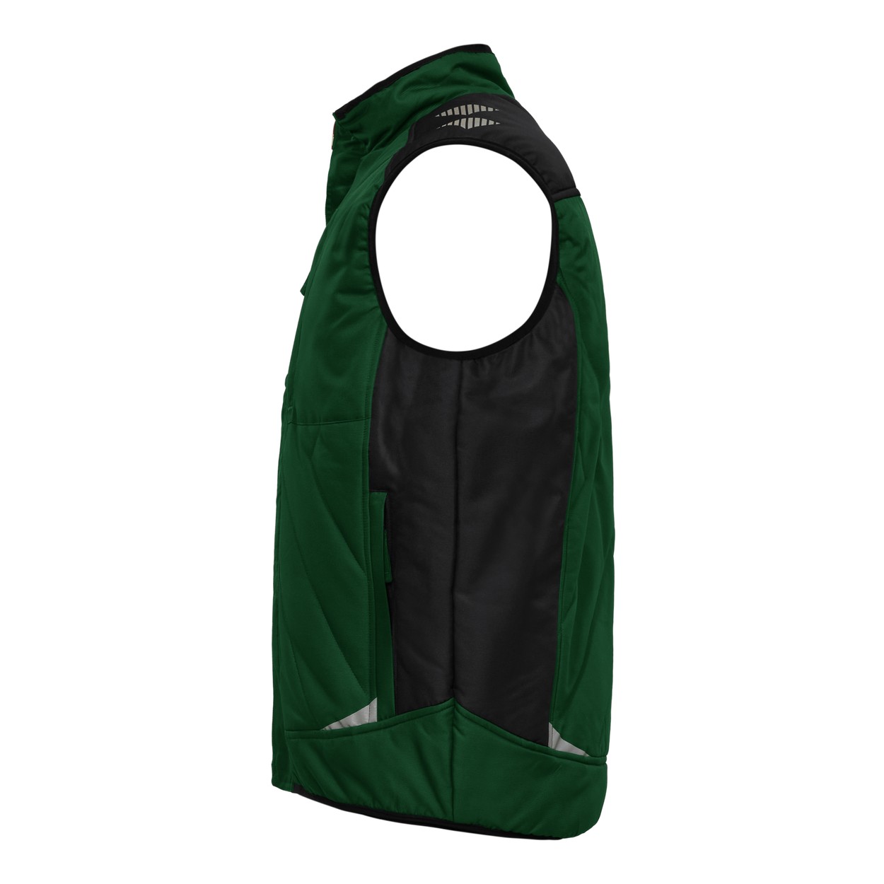 ENGEL Galaxy Stepp-Winterweste in Grün/Schwarz, Größe XS