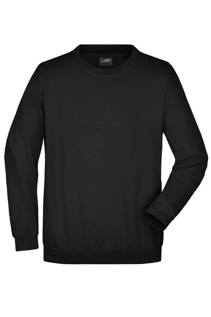 Round-Sweat Heavy "JN040" in Black, Größe 5XL - Daiber