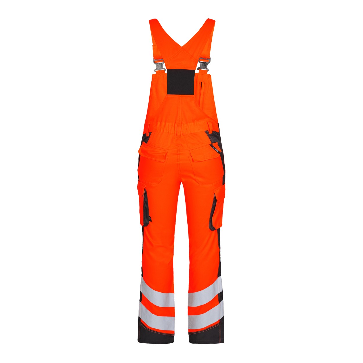 ENGEL Safety Light Damen Latzhose in Orange/Anthrazit Grau, Größe 48