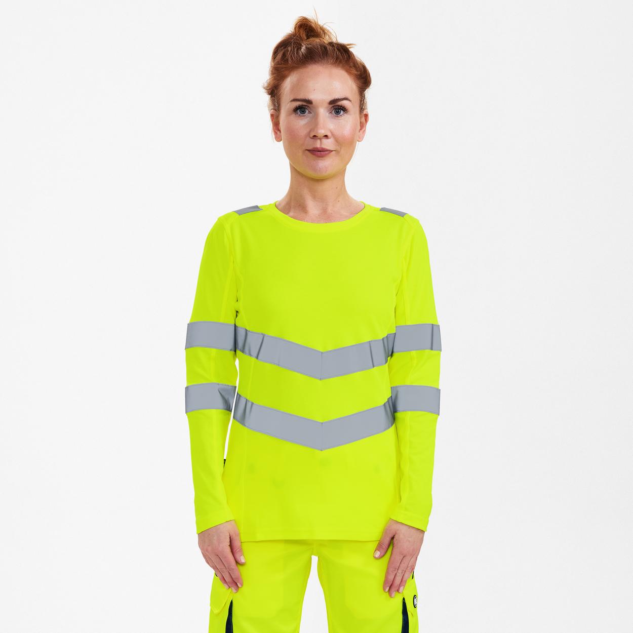 ENGEL Safety Damen langarm-Shirt in Gelb, Größe XS