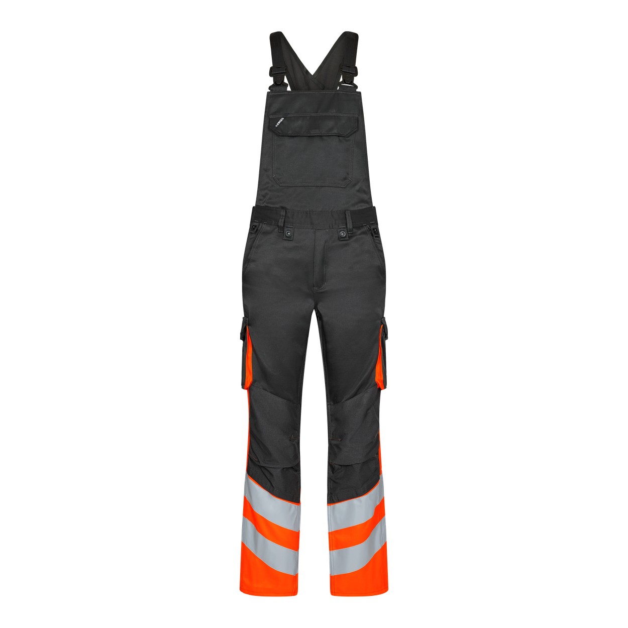 ENGEL Safety Light Latzhose in Anthrazit Grau/Orange, Größe 106