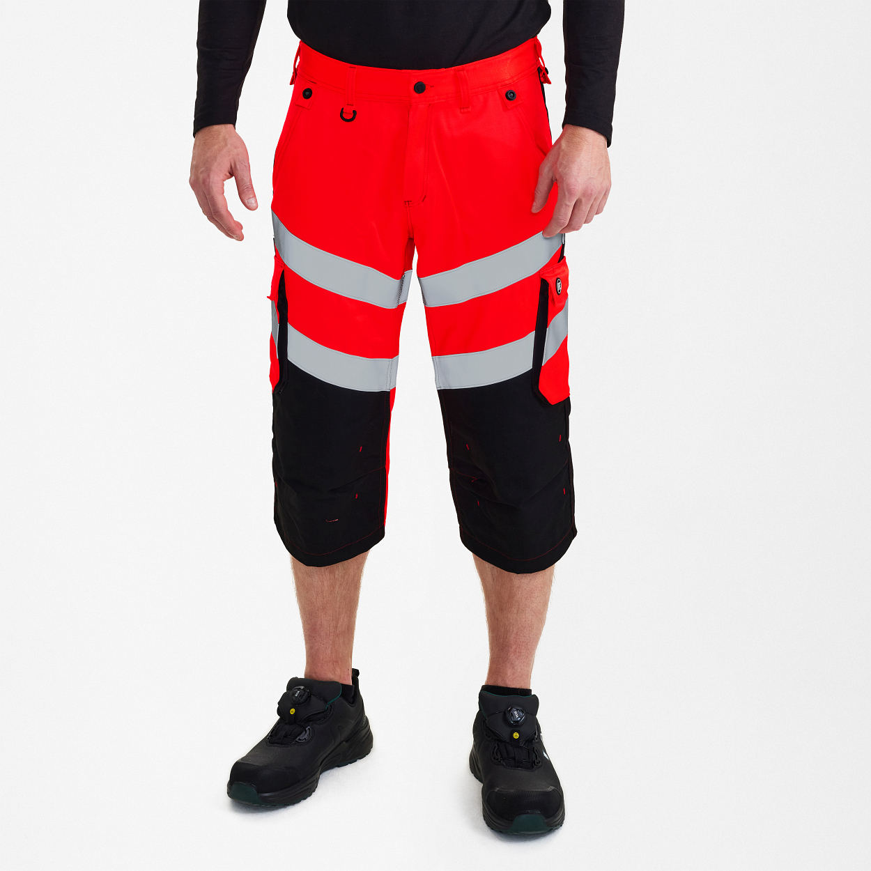 ENGEL Safety Light 3/4-Hose in Rot/Schwarz, Größe 54