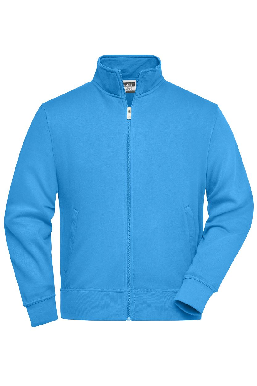 Workwear Sweat Jacket "JN836" in Aqua, Größe 6XL - Daiber