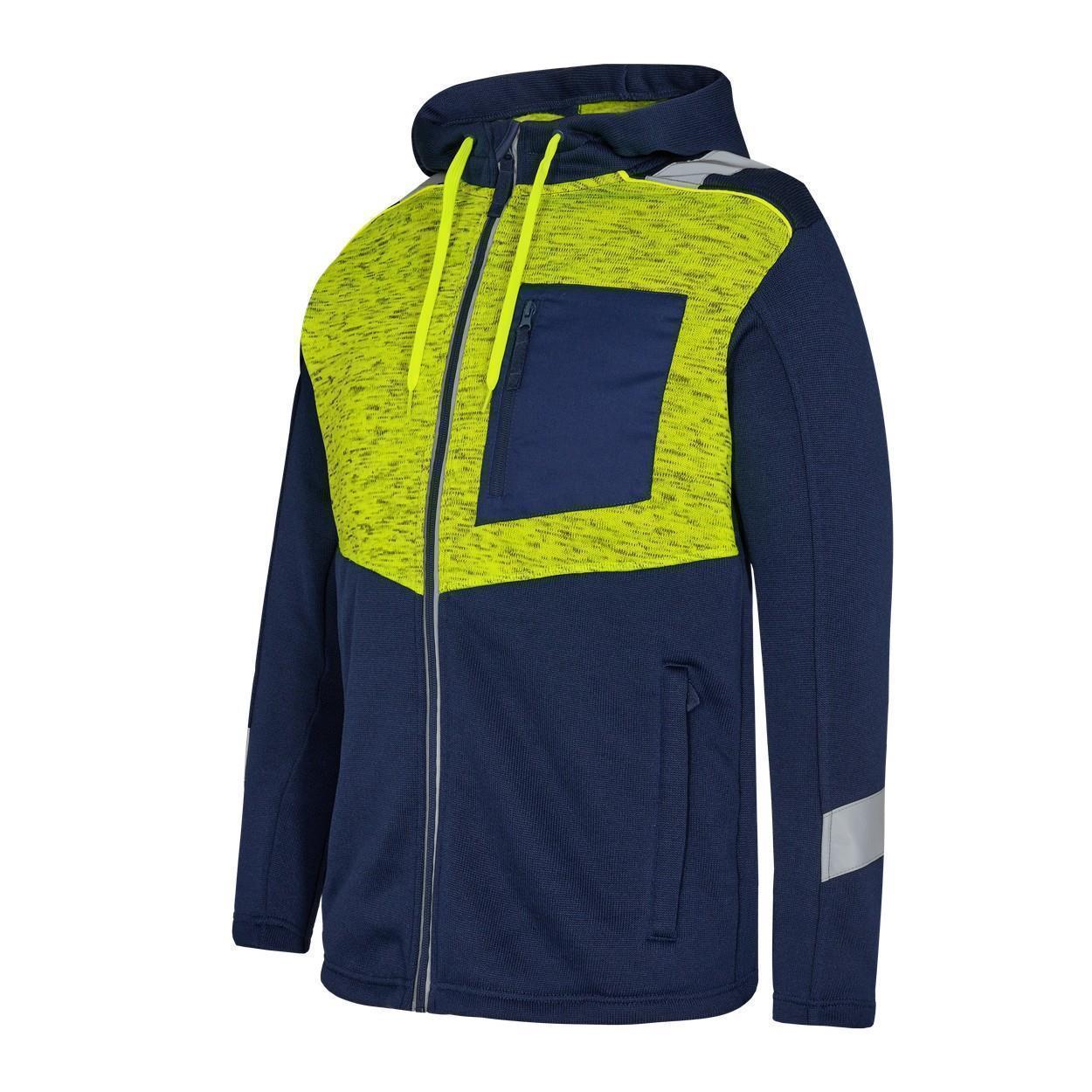 ENGEL Cargo 8870-256 Strickcardigan in Blue Ink/Gelb, Größe XS