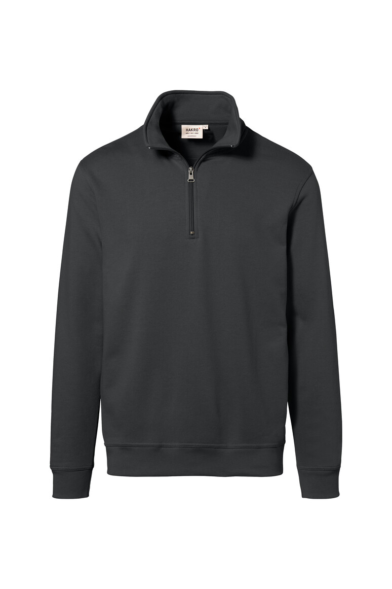 HAKRO 451 Zip-Sweatshirt Premium in Anthrazit, Größe 6XL
